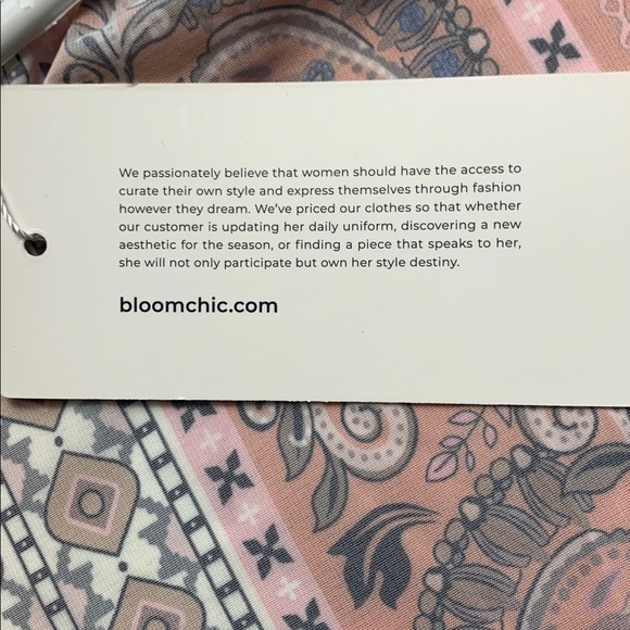 Bloomchic NWT Duster / Beach Cover Up, Coral - Picture 6 of 12